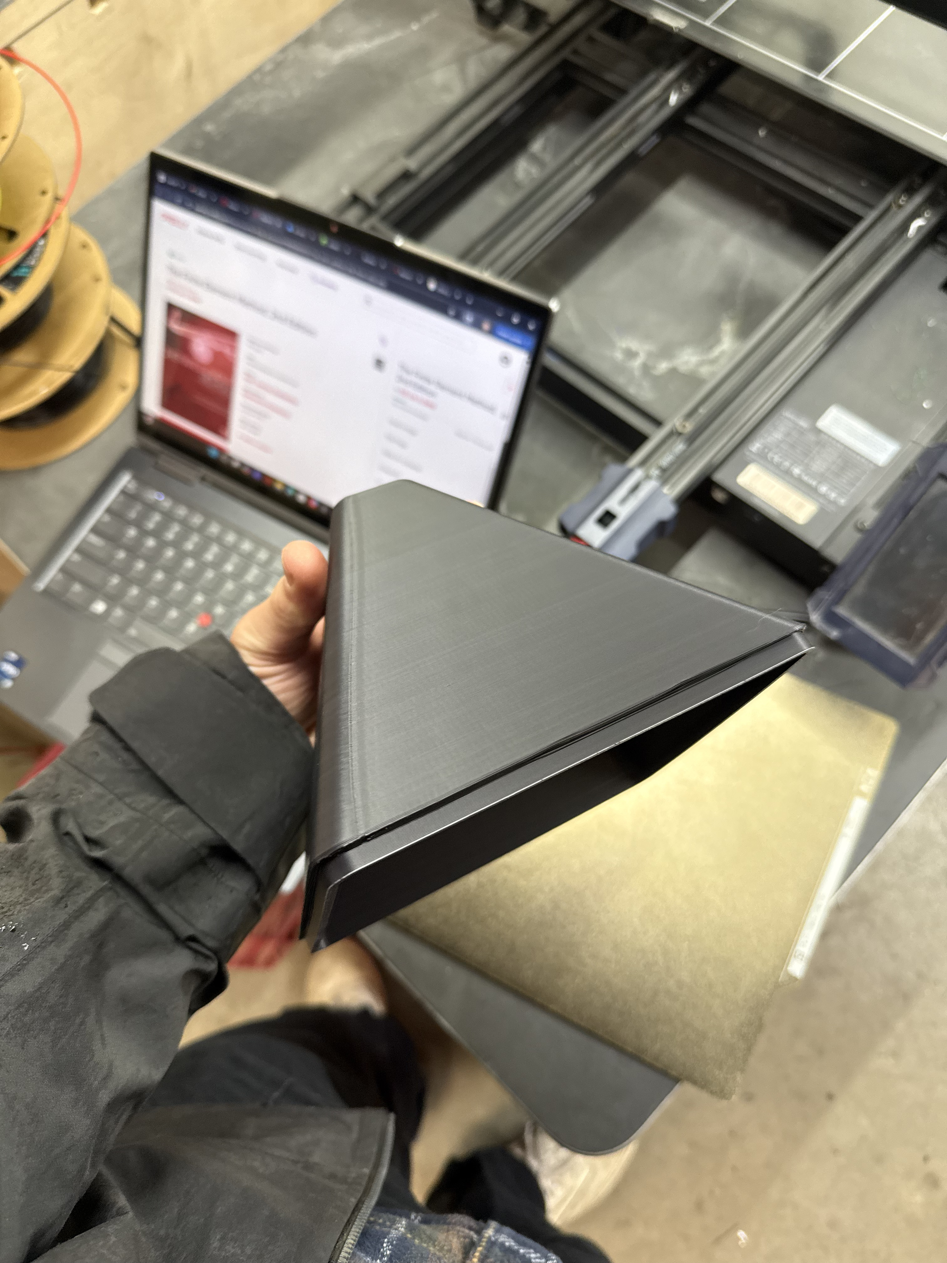 Nose cone — first structural component off the printer